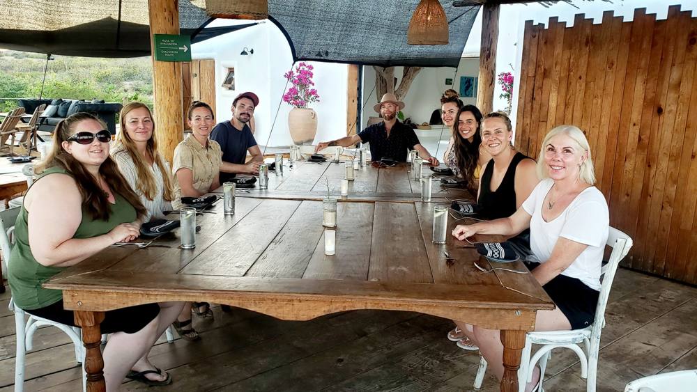 A group gathered around a table